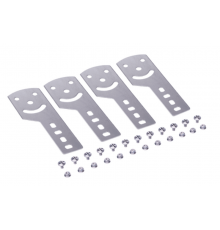 Пластина крепежная GSV H50 (4 шт.) в комплекте с метизами, необходимымидля монтажа, нержавеющая  30013KINOX  DKC