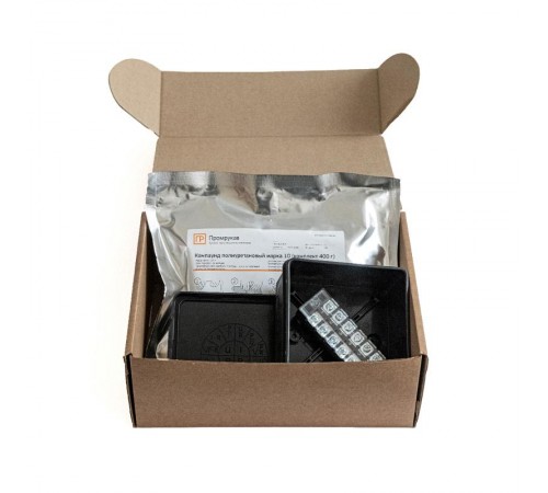 Коробка распределительная двухкомпонентная (HF) с компаундом и с 6-кл. зажимами, сечение до 2,5 мм, 100х100х50 черная IP68 PR80.0179  Промрукав