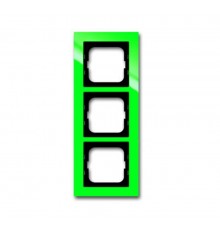 Рамка 3-постовая, серия axcent, цвет зелёный  1754-0-4339   2CKA001754A4339  ABB