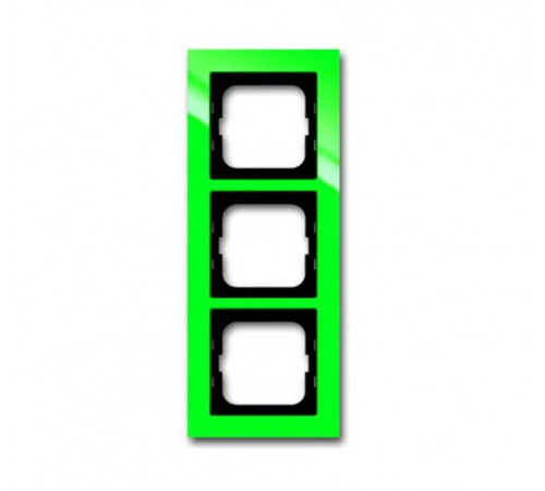 Рамка 3-постовая, серия axcent, цвет зелёный  1754-0-4339   2CKA001754A4339  ABB