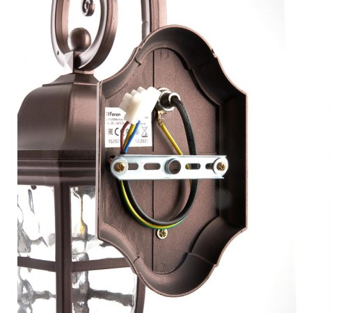 Светильник садово-парковый, 60W 230V IP44 коричневый, PL691  11696  FERON