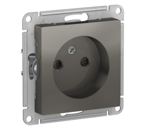 AtlasDesign Сталь Розетка без заземления со шторками, 16А, механизм  ATN000949  SE