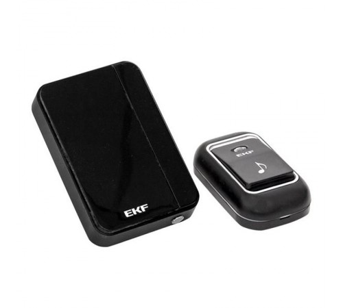 Звонок беспр. в розетку Classic (230В, черный, 51 мелод. с индик. 4 ур.) EKF  DBS-002B  EKF