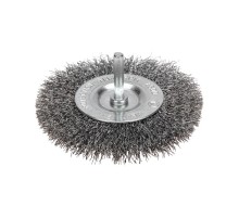 Щетка дисковая для дрели, витая стальная проволока, 100мм  KR-91-1246  Kranz