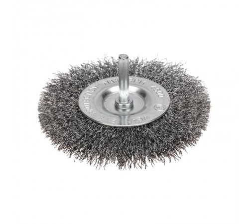 Щетка дисковая для дрели, витая стальная проволока, 100мм  KR-91-1246  Kranz