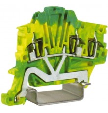 HTE.1/1+2, зажим для заземления, 1 ввод/2 вывода, 1,5 кв.ммжелто-зеленый  ZHT410  DKC