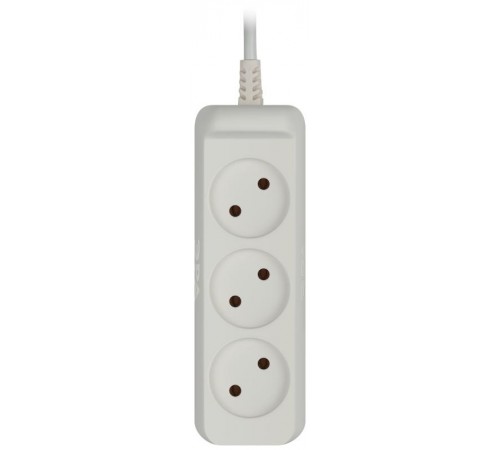 Удлинитель Россия UX-3-3m Удлин-ль без заземл., 1300Вт, 3гн, 3м  Б0035748  ЭРА