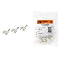 Скоба 10мм круглая пластиковая (50шт)   SQ0514-0017  TDM