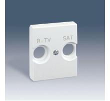 Simon 82 Накладка на телевизионную розетку R-TV+SAT, широкий модуль, S82C, белый  82097-50  Simon
