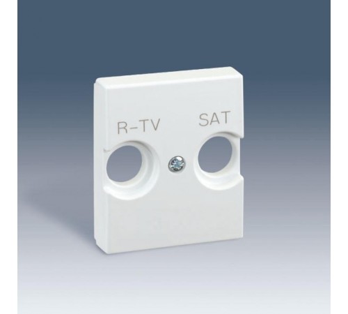 Simon 82 Накладка на телевизионную розетку R-TV+SAT, широкий модуль, S82C, белый  82097-50  Simon