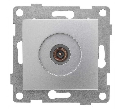 Bravo Механизм антенной розетки, одинарная, СУ, серебро  С10А1-004  GUSI Electric