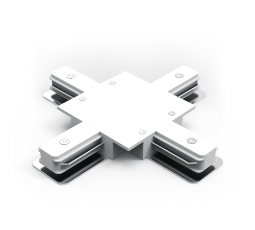 Коннектор для встраиваемого шинопровода осветительного (+) белый  TR138  Gauss