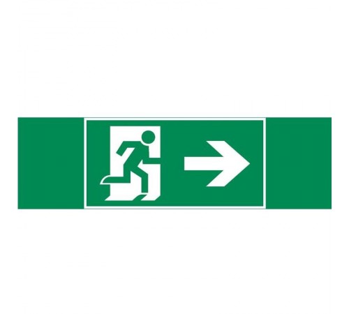 Пиктограмма (Наклейка) "ФИГУРА / СТРЕЛКА ВПРАВО" 310х90мм для аварийно-эвакуационного светильника Basic IP65  V5-EM02-60.002.022  VARTON