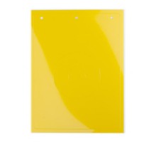 Табличка полужесткая для маркировки кнопок аварийного останова. ПВХ. Желтая.  TAEM062Y  DKC