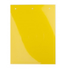 Табличка полужесткая для маркировки кнопок аварийного останова. ПВХ. Желтая.  TAEM062Y  DKC