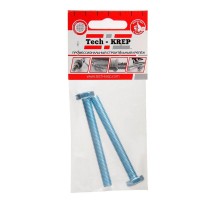 Болт DIN933 с шестигранной головкой оцинк. М8х100 (2 шт) - пакет ( 0,078 кг)  103924  Tech-KREP