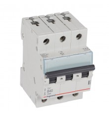 Выключатель автоматический трехполюсный TX3 6000 40А B 10кА  403892  Legrand