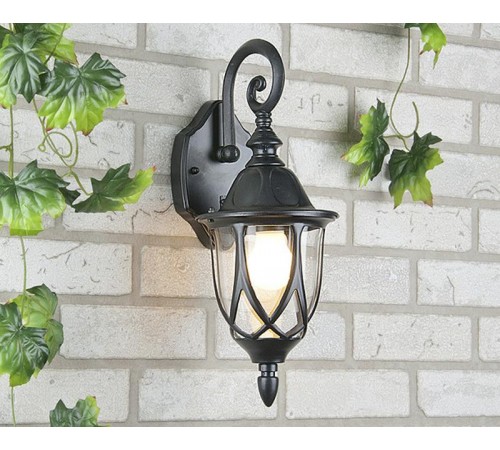 Светильник садово-парковый Orion черный настенный  a025002  Elektrostandard