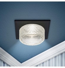 Светильник встраиваемый декоративный DK110 BK/CL MR16 GU5.3 черный прозрачный  Б0058422  ЭРА