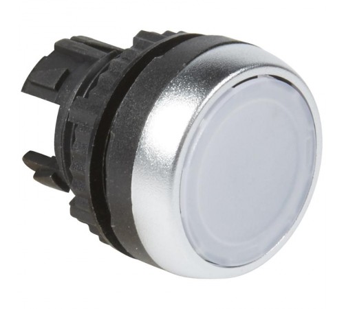 Головка с пружинным возвратом  22,3 - Osmoz - для комплектации - с подсветкой - с потайным толкателем - белый  024000  Legrand