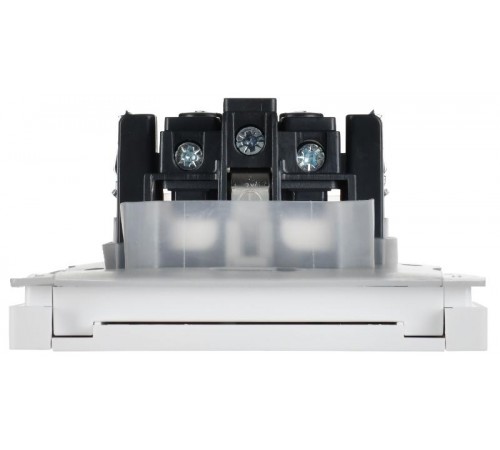 FORTE&PIANO Розетка с заземлением, со шторками, с крышкой в/к 16А IP44 FP221 белый  FP-R16-16-44-K01  IEK