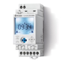 Реле времени цифровое недельное; монтаж на рейку 35мм; 2СO 16A; питание 24B AC/DC; NFC; ширина 35мм; степень защиты IP20; упаковка 1шт.