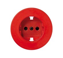 Simon 88 Накладка с защитными шторками на розетку двухполюсную c заземляющим контактом, винтовое соединение,  88041-67  Simon