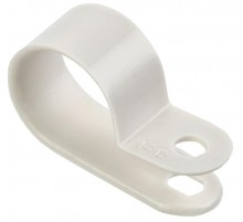 Скоба крепежная 16мм нейлоновая белая (50шт)  USK11-16-050-K01  IEK