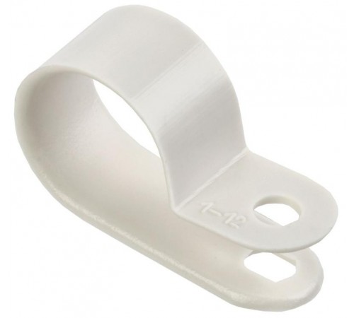 Скоба крепежная 16мм нейлоновая белая (50шт)  USK11-16-050-K01  IEK
