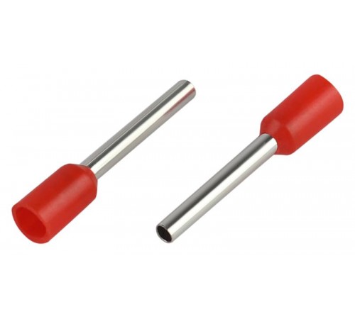 Наконечник-гильза ЭРА NO-225-85 НШвИ 1,0-12 с изолированным фланцем (упаковка 50 шт.)   Б0063394  ЭРА