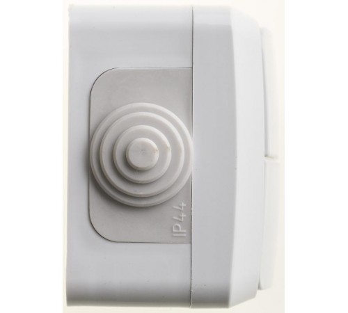 Этюд Серый О/У Выключатель 2-клавишный IP44  BA10-042C  SE