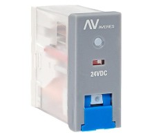 Реле промежуточное с кнопкой и мех. Индикацией RPAt 25/1 12A 24В DC  rpat-25-1-24DC   EKF