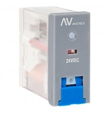 Реле промежуточное с кнопкой и мех. Индикацией RPAt 25/1 12A 24В DC  rpat-25-1-24DC   EKF