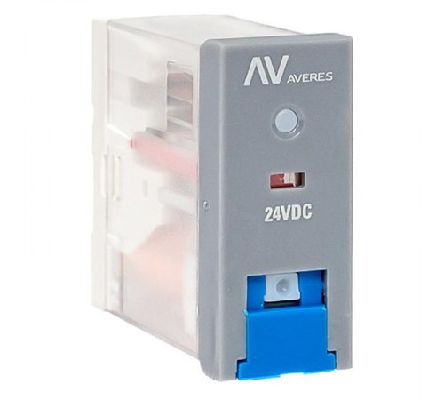 Реле промежуточное с кнопкой и мех. Индикацией RPAt 25/1 12A 24В DC  rpat-25-1-24DC   EKF