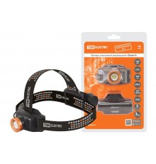 Фонарь налобный "Титан 4" 6 Вт 1 светодиод CREE 400 лм, 1х18650 3.7 В 2200 мА*ч, IPX4, USB,  SQ0350-0064  TDM