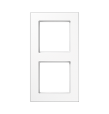 Рамка для вертикальной и горизонтальной установки, 2 поста; термопласт; белый; A550  A5582BFWW  Jung