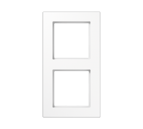 Рамка для вертикальной и горизонтальной установки, 2 поста; термопласт; белый; A550  A5582BFWW  Jung