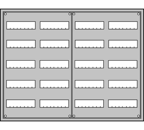 Щит распределительн. в нишу 834х1060х120 U54E  ABB