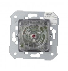 Simon 75 Механизм Выключатель нажимной вспомогательный к выключателю релейному с голубой подсветкой, S82, S82N, S88, S  75306-69  Simon