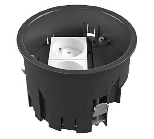 Монтажная коробка для лючка GES R2, 120х85 мм (с 2 французскими розетками NF, полиамид)  7408834  OBO Bettermann