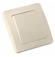 Выключатель скрытой установки, одноклавишный, цвет слоновая кость  ВС10-311-01  HEGEL
