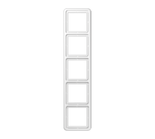 Рамка для вертикальной и горизонтальной установки, 5 постов; дюропласт; белый; CD500  CD585WW  Jung