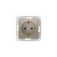 AtlasDesign Шампань Розетка с заземлением, 16А, механизм, быстрозажимные клеммы  ATN000543S  SE