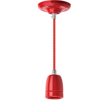Светильник декоративный подвесной "Авангард" без плафона NEF NIL-SF03-011-E27 60Вт 1м. керам. красный  61531  Navigator