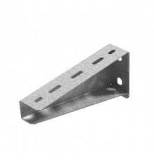 Кронштейн настенный для средних нагрузок 100 мм, толщ. 1,5 мм, гор. цинк, 354475  КНПЛ5-100-1,5-ГЦ   Ostec