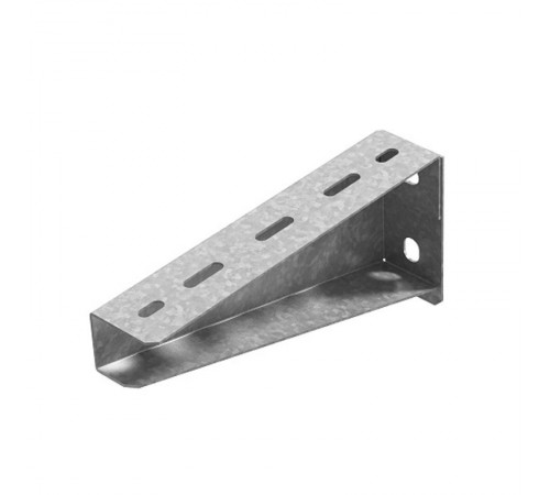 Кронштейн настенный для средних нагрузок 300 мм, толщ. 2,0 мм, гор. цинк, 354435  КНПЛ5-300-2,0-ГЦ   Ostec