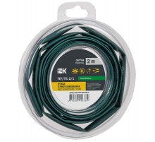 Трубка термоусадочная ТТУ нг-LS 2/1 зеленая (2м/упак) IEK  UDR12-002-001-002-K06-T  IEK