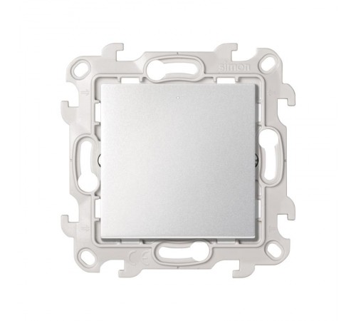 Переключатель (проходной) с подсветкой 10AX 250В цвета алюминий S24 Harmonie  2450204-033  Simon