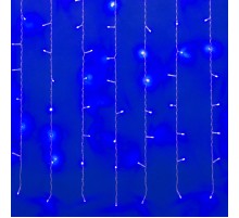 Занавес светодиодный  с контроллером  ULD-C1510-160/DTA BLUE IP20 , 1,5х1м. 160 диодов. синий свет. шнур прозр.  UL-00006420  Uniel