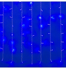 Занавес светодиодный  с контроллером  ULD-C1510-160/DTA BLUE IP20 , 1,5х1м. 160 диодов. синий свет. шнур прозр.  UL-00006420  Uniel